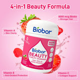 Biobor Biotin Gummies 60 gummies in a bottle
