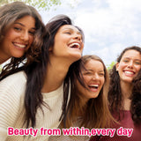 Biobor Biotin Gummies bottle with a background of beauty products