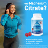 Biobor Magnesium Citrate Gummies 200mg portable bottle