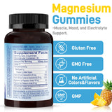 Biobor Magnesium Gummies bottle side view showing 60 count