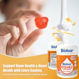 Biobor Vitamin D3 + K2 Gummies close-up of gummy texture