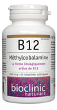 Bioclinic Naturals B12 lozenges packaging side view
