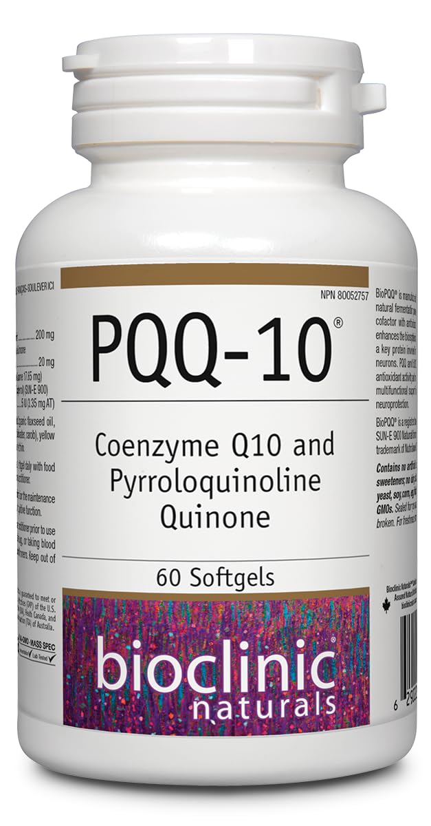 Bioclinic Naturals CerebroVital PQQ-10 60 Softgels front view