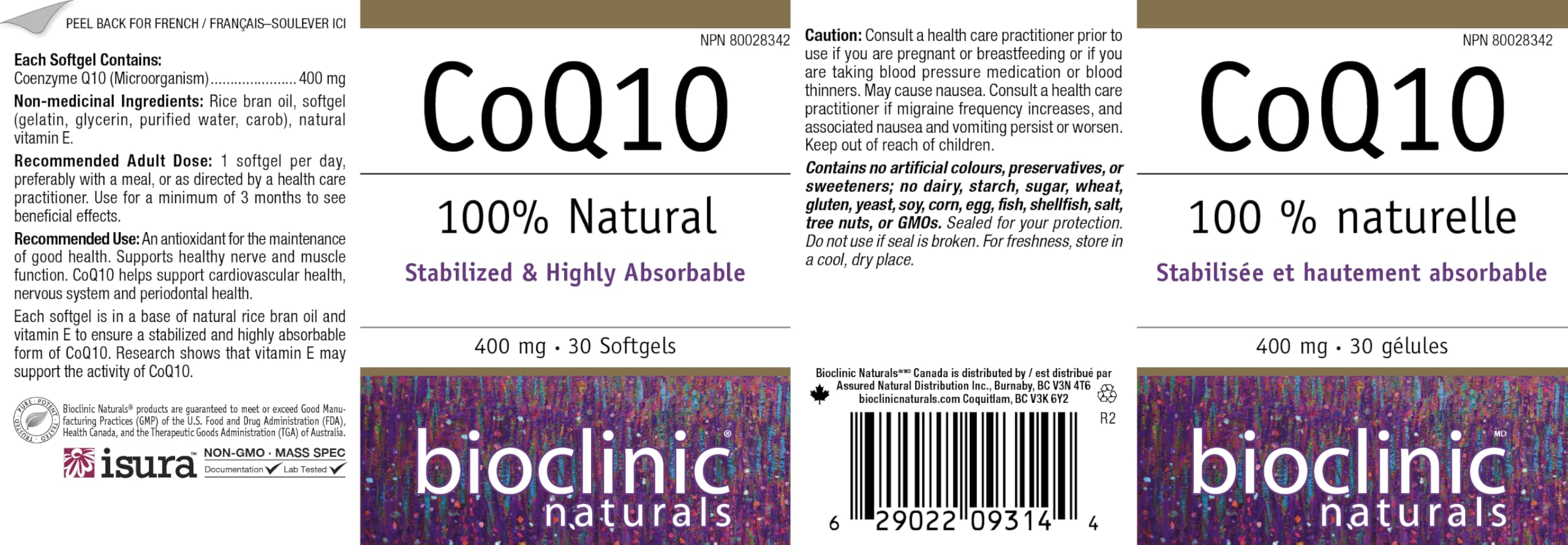 Bioclinic Naturals CoQ10 Soft Gels close-up view