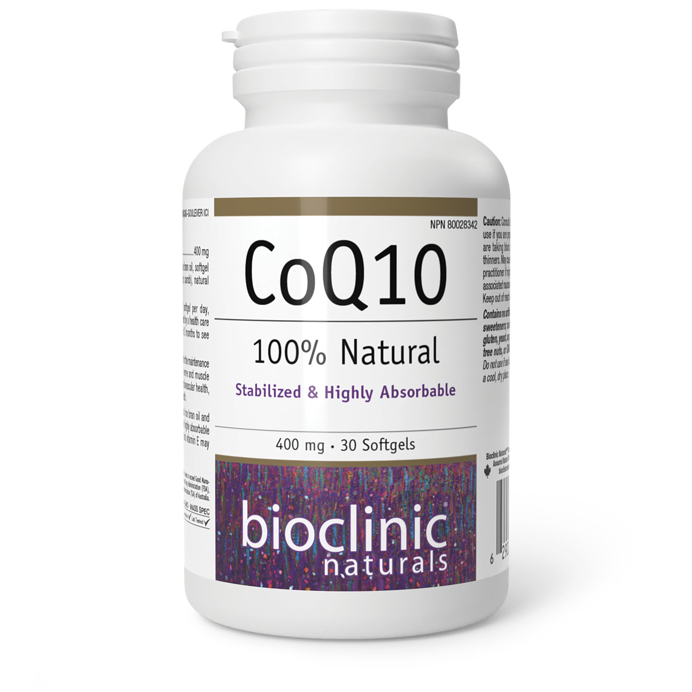 Bioclinic Naturals CoQ10 Soft Gels packaging front view