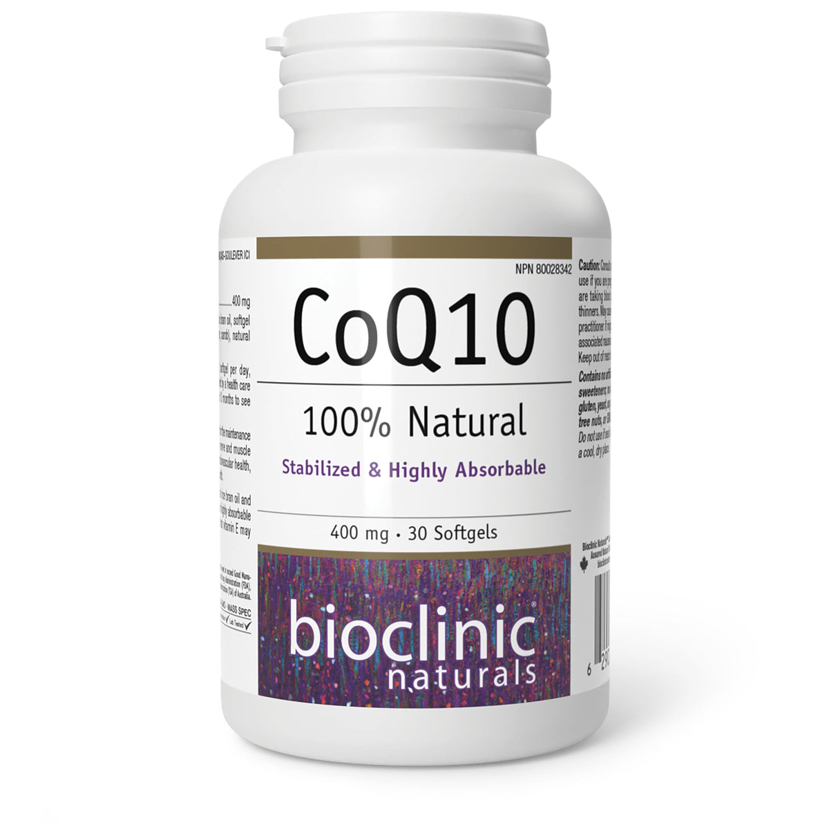 Bioclinic Naturals CoQ10 Soft Gels packaging front view