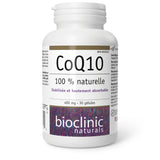 Bioclinic Naturals CoQ10 Soft Gels showing individual soft gel