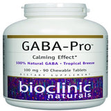 Bioclinic Naturals Gaba-Pro Calming Effect 100mg 90 chewable tablets front view