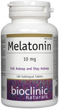 Bioclinic Naturals Melatonin 10 mg 180 Tablets front view