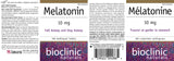 Bioclinic Naturals Melatonin 10 mg tablets with peppermint leaves
