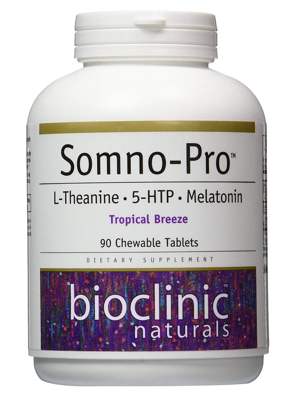 Bioclinic Naturals Somno-Pro Tropical Breeze chewable tablets front view