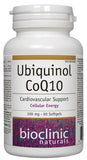 Bioclinic Naturals Ubiquinol CoQ10 100mg supplement front view
