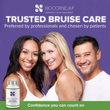 BIOCORNEUM Bruise Support Supplement opened bottle with capsules