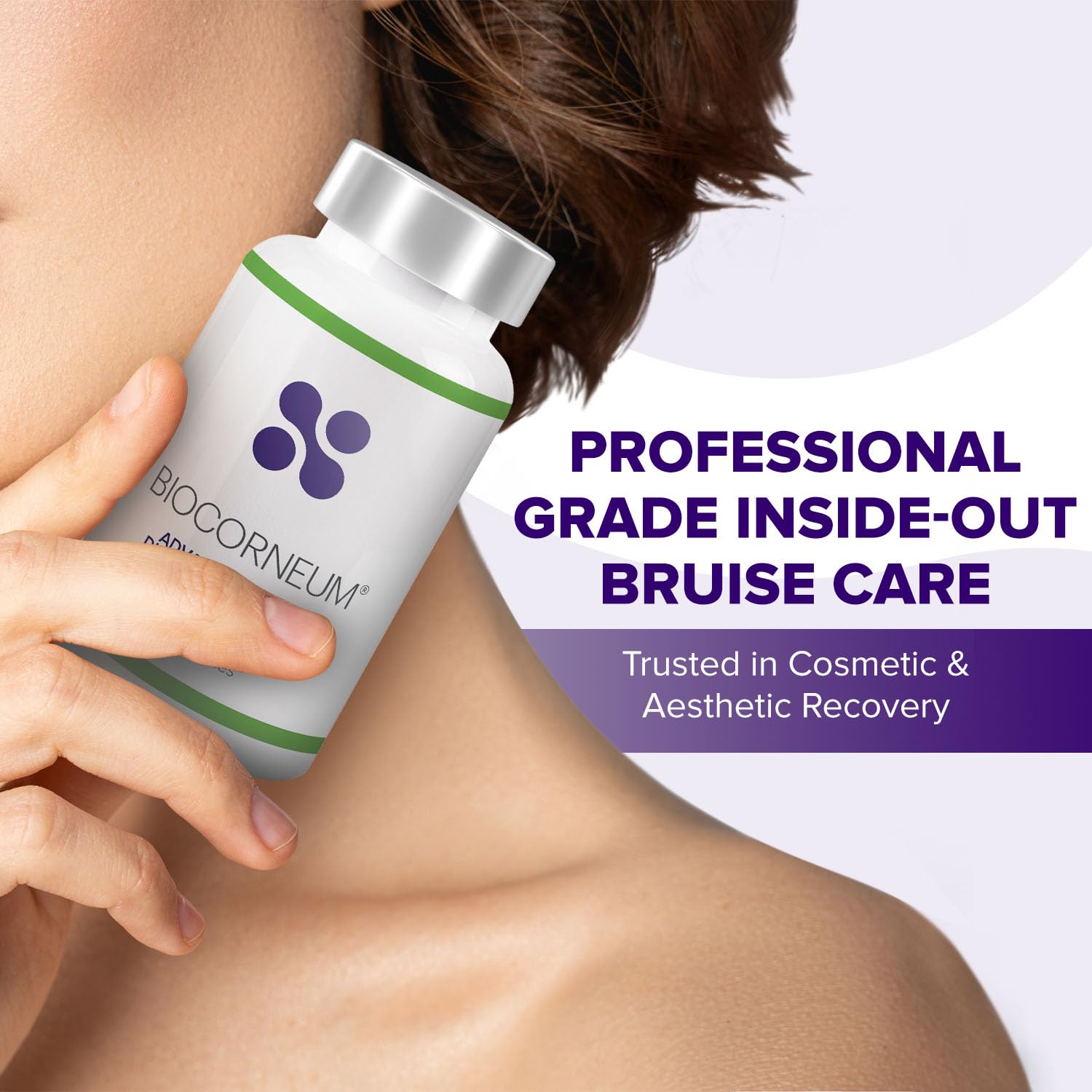 BIOCORNEUM Bruise Support Supplement side view of packaging
