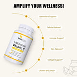Biodora Liposomal Vitamin C Supplement on a wooden table