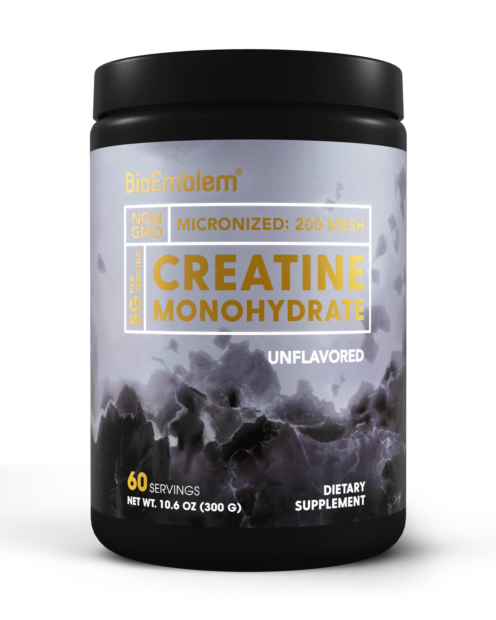 BioEmblem Creatine Monohydrate Powder 227g front view