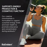 BioEmblem Creatine Monohydrate Powder packaging