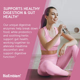 BioEmblem Multi-Enzyme Supplement 125mg 60 Capsules with ingredients list