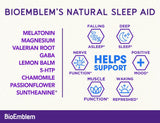 BioEmblem Natural Sleep Aid 60 Capsules side view