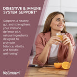 BioEmblem Probiotic Supplement bottle side view
