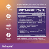 BioEmblem Probiotic Supplement capsule with a white background