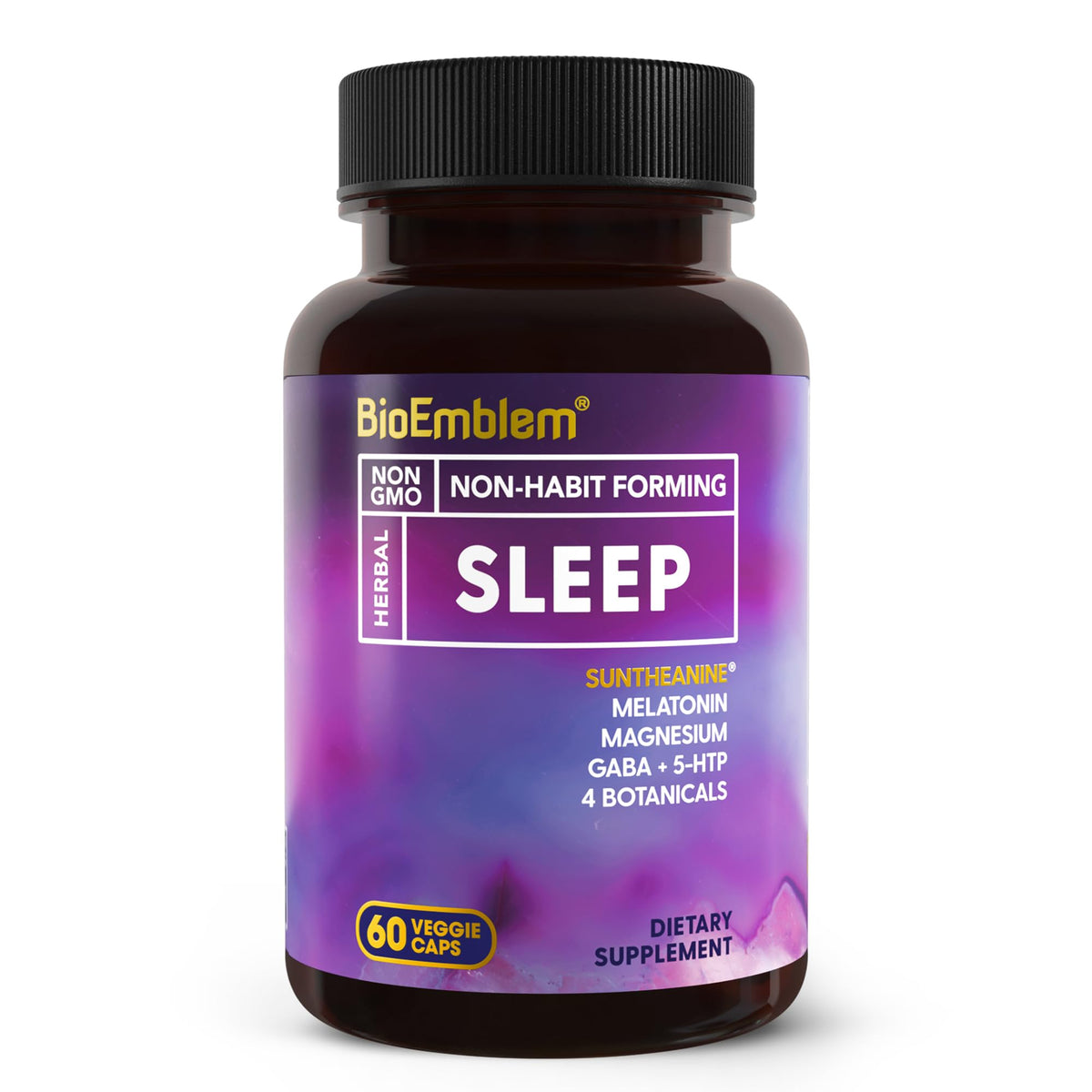 BioEmblem Sleep Aid Capsules front view with packaging