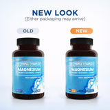 BioEmblem Triple Magnesium Complex 300mg back view with ingredient details