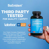 BioEmblem Triple Magnesium Complex 300mg side view showing capsule