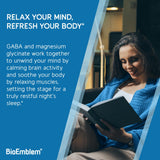 BioEmblem Triple Magnesium Powder in a bowl with fruit