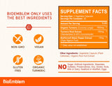 BioEmblem Turmeric Curcumin supplement ingredients list