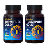 BioEmblem TurmiPure Gold turmeric supplement capsules front view