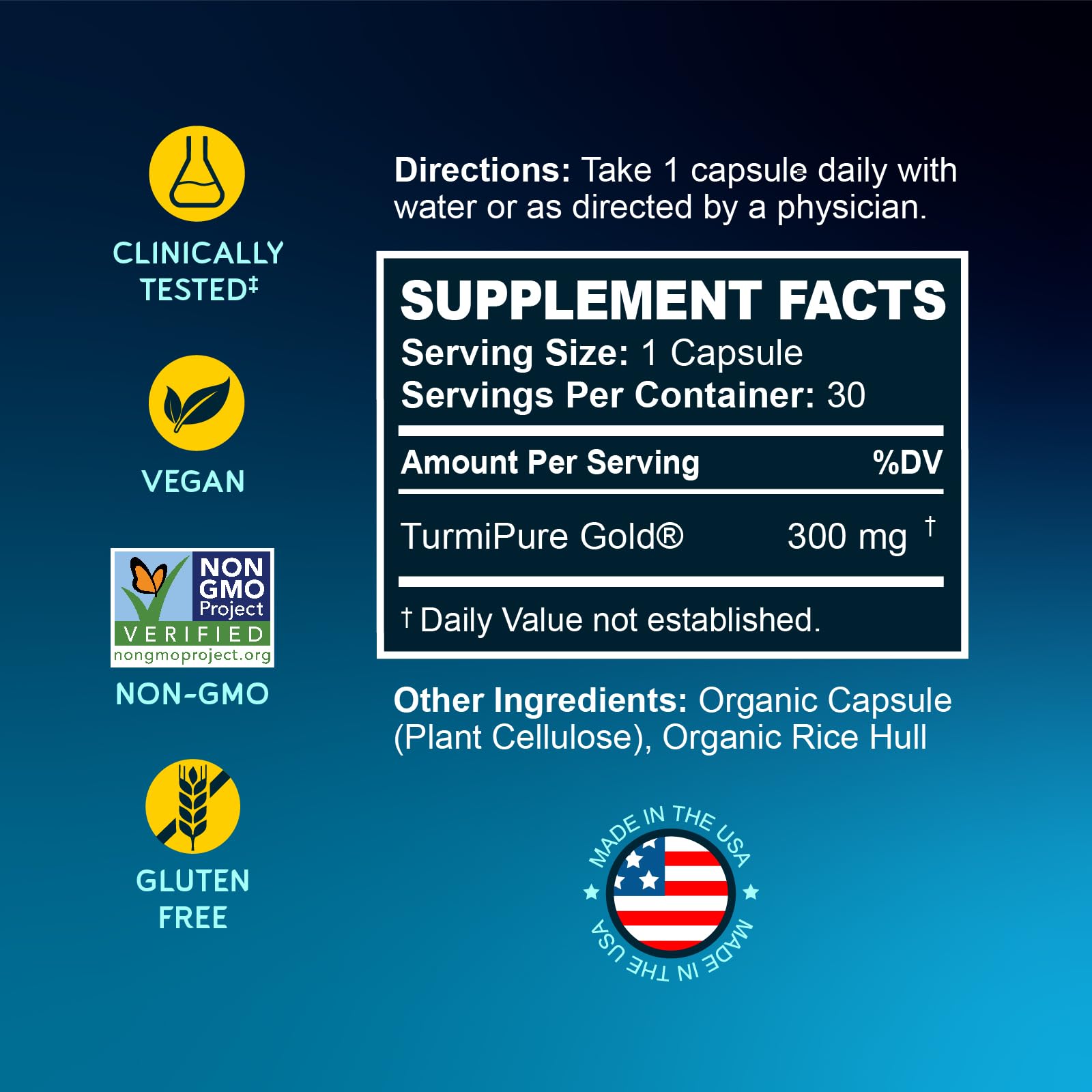 BioEmblem TurmiPure Gold Turmeric Supplement packaging