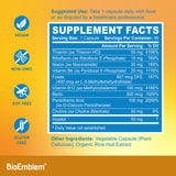 BioEmblem Vitamin B-Complex capsules in hand