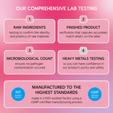 BioEmblem Women's Multivitamin capsules in a clear glass