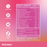 BioEmblem Women's Multivitamin capsules on a wooden table