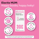 BioGaia Elactia Probiotic bottle with a natural backdrop