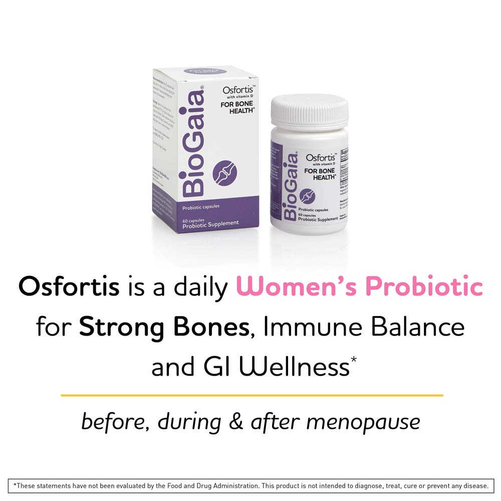 BioGaia Osfortis Women's Probiotic 60 Capsules back view
