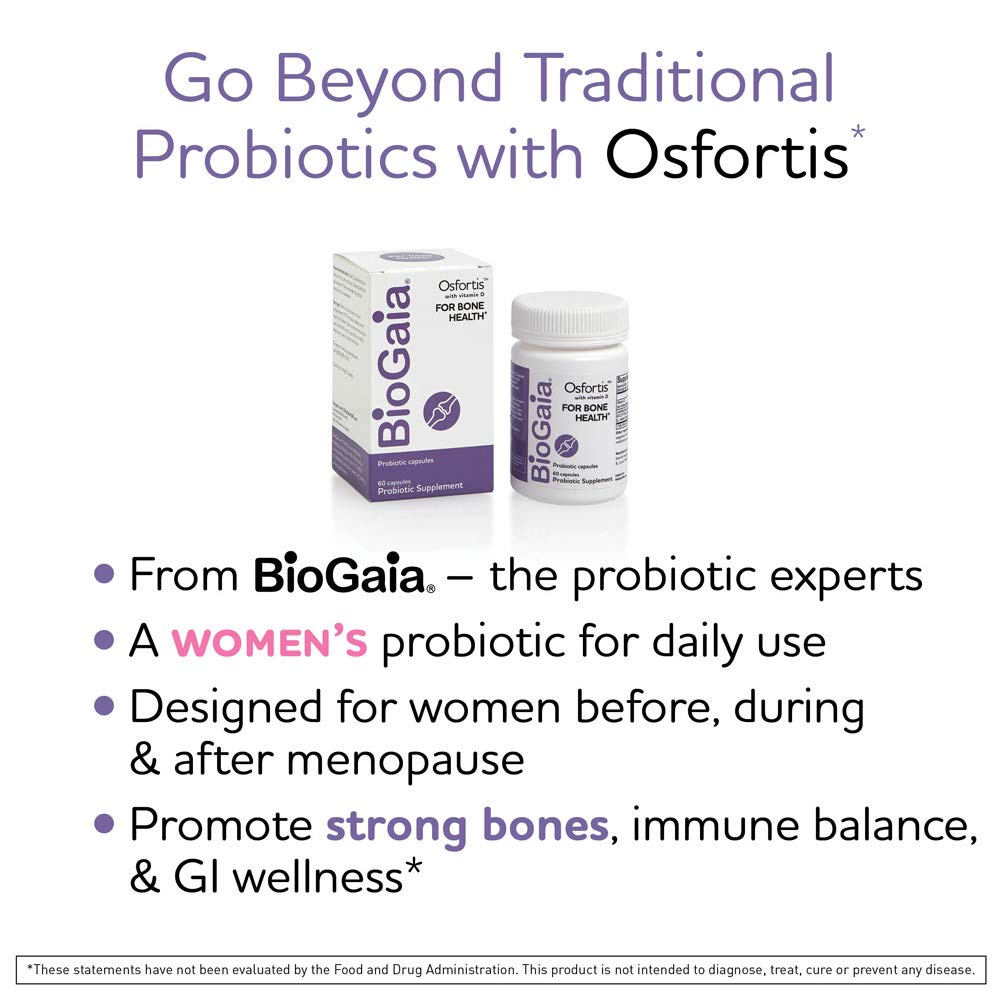 BioGaia Osfortis Women's Probiotic 60 Capsules capsule close-up