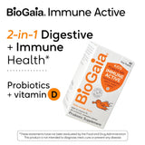 BioGaia Probiotic Chewables 45g back view with ingredient list