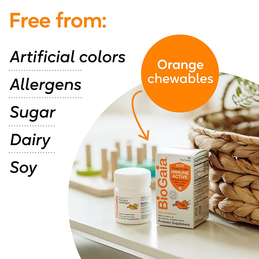 BioGaia Probiotic Chewables 45g lifestyle scene with children