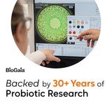 BioGaia Protectis Kids Chewable Probiotic with a glass of water