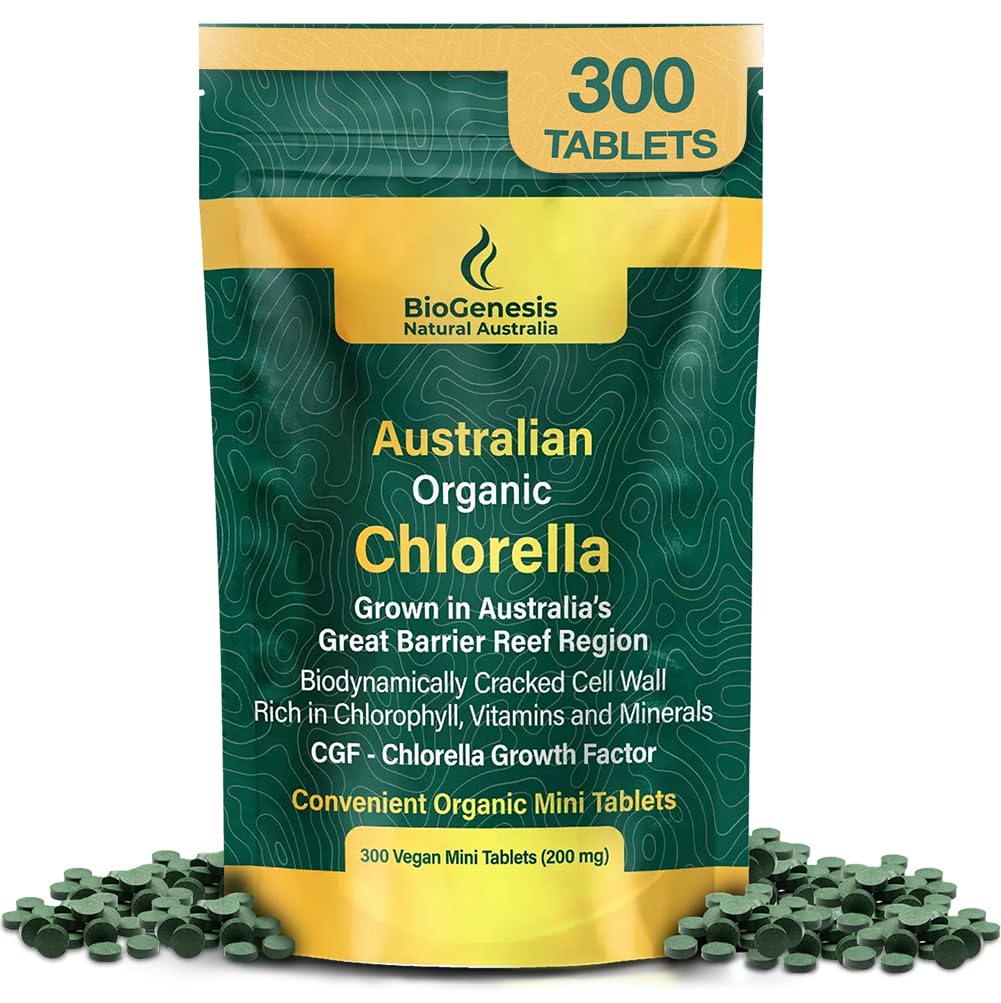 Biogenesis Chlorella Tablets 60 count front view