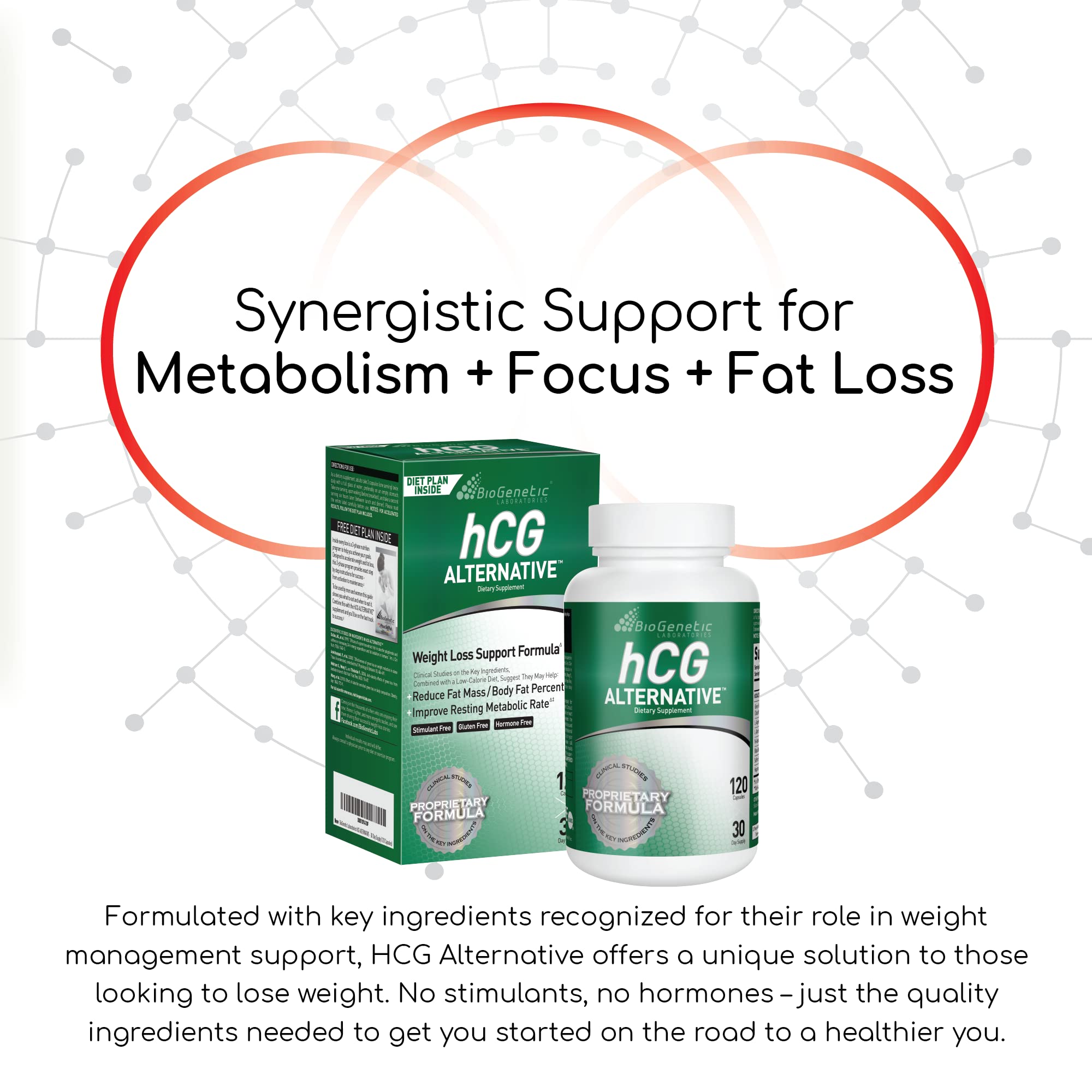 BioGenetic Laboratories hCG Alternative Fat Burner with 3-Phase Diet Plan