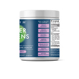 BIOHM Super Greens Powder mixed in a glass of water