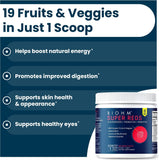 BIOHM Super Reds Powder mixed in a smoothie
