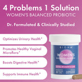 BIOHM Women's Balanced Probiotic Supplement ingredients list