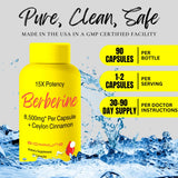 BioImmune Berberine Supplement 600mg ingredients list