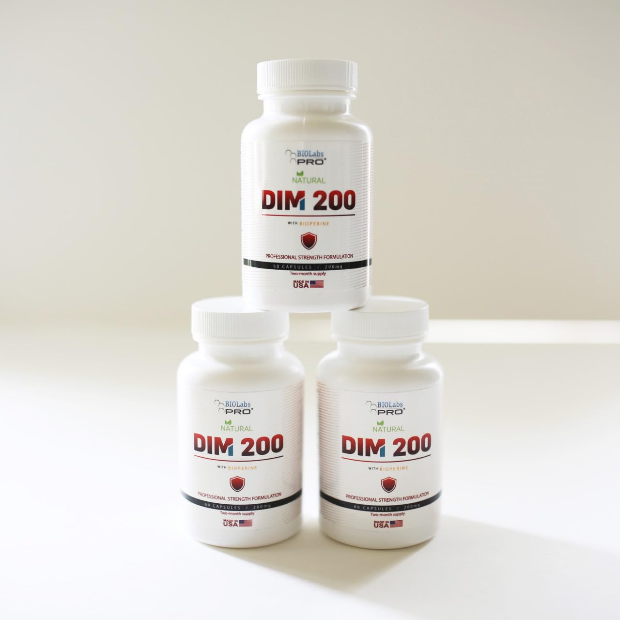 BIOLABS PRO DIM Supplement 200mg capsules in hand