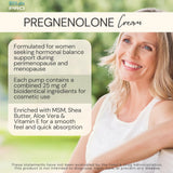 BIOLABS PRO Pregnenolone Cream 2.5% side view showing texture