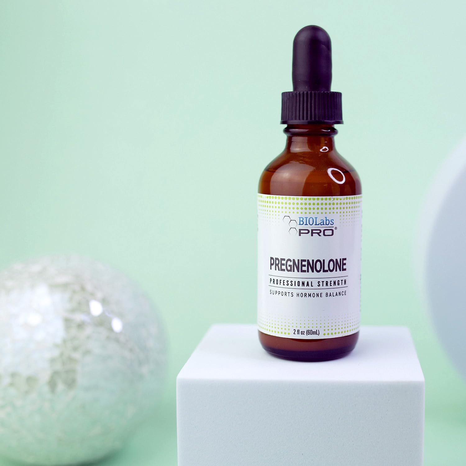 BIOLABS PRO Pregnenolone Oil 2oz with dosage dropper